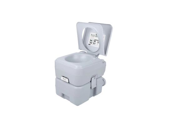 Toiletto portatile a forma di ciotola quadrata di taglia per adulti per materiale riciclato esterno