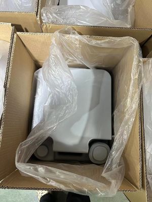Toiletto portatile a forma di ciotola quadrata di taglia per adulti per materiale riciclato esterno