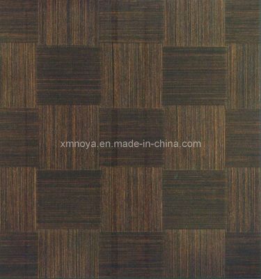 Componente materiale PE Legno tessuto Veneer a treccia Decorazione della parete con durata di 10 anni