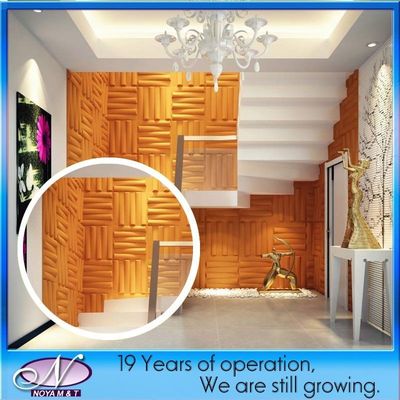 Pannello in PVC 3D decorativo per pareti interne con isolamento acustico e design personalizzato