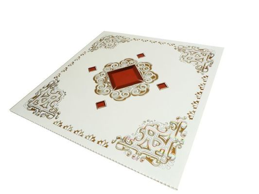 Piastra da parete composta in PVC 3D facile da pulire per materiali decorativi in dimensioni 500mmx500mm