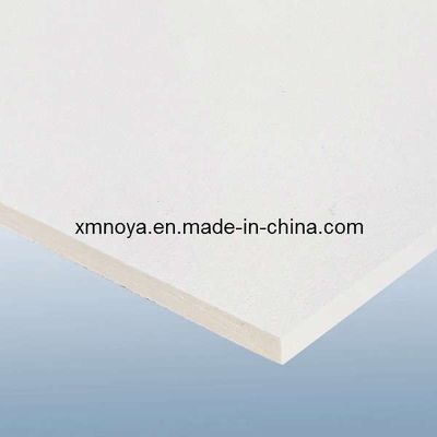 Tavolo di assorbimento del suono in fibra di vetro a bordo quadrato / pannello per soffitto T-Grid 600 * 600 mm