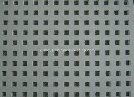 5/15q Quadratura impermeabile perforata assorbimento acustico del suono cartone di gesso per soffitti