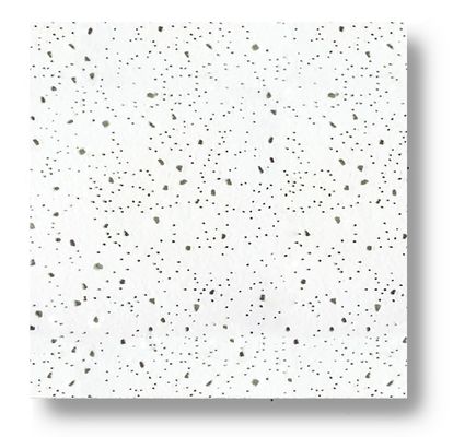 Absorzione acustica del suono Fibra minerale di lana Piastrella di soffitto in 300*600 per ufficio