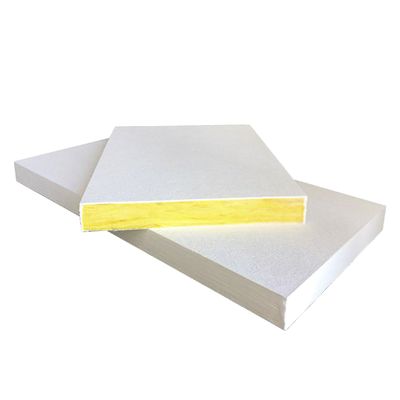 Pannello di soffitto a prova di umidità per la funzione alberghiera Assorbimento acustico del suono in fibra di vetro