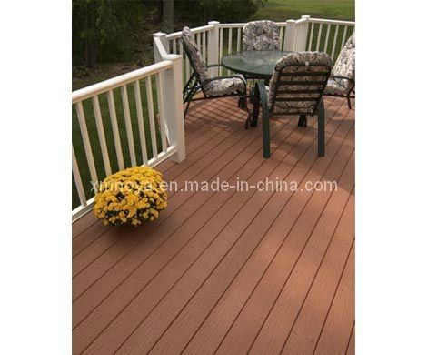 Decorazione di pavimenti da giardino WPC Legno composito Decking Board 450*75*18mm in colore marrone