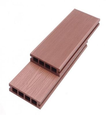 Decorazione di pavimenti da giardino WPC Legno composito Decking Board 450*75*18mm in colore marrone