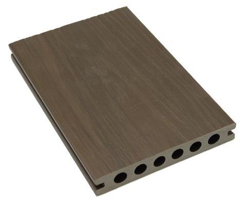 Decorazione di pavimenti da giardino WPC Legno composito Decking Board 450*75*18mm in colore marrone