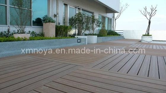 Pavimentazione da giardino esterna in legno di plastica composita in WPC con installazione rapida