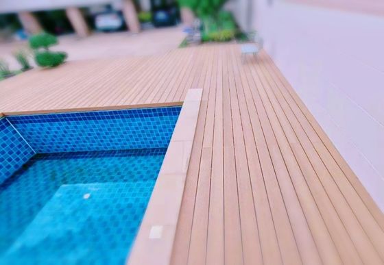 Legno Plastica composito WPC Recinzione e pergola pilastro decorativo Superficie marrone Finito