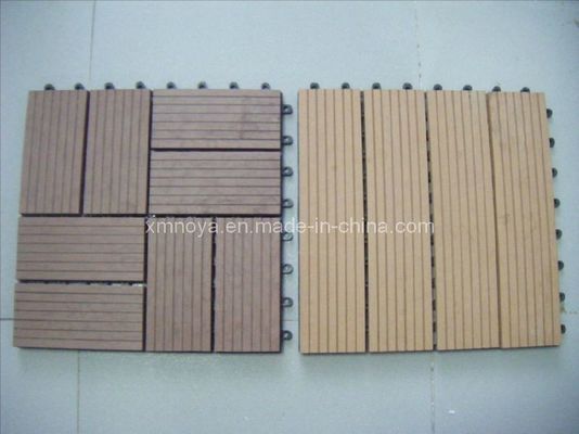 Grain opzionale WPC sintetiche piastrelle per pavimenti DIY per decorazioni esterne in lunghezza personalizzata