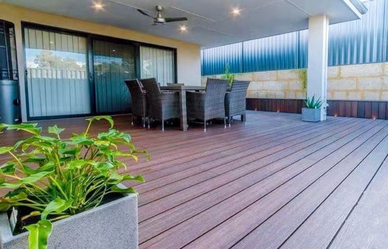 150*25mm Prodotti in WPC Pavimenti esterni bianchi speciali per terrazzi/recinzioni