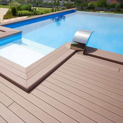 150mm*25mm Pavimenti in WPC solido su misura per pavimenti ecologici NYS150*25