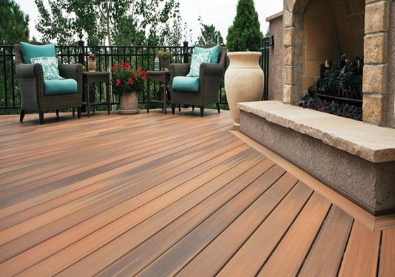 135mm*25mm Legno Plastica Composita Decorazione Esterno Decking con Materiali HS135*25-A