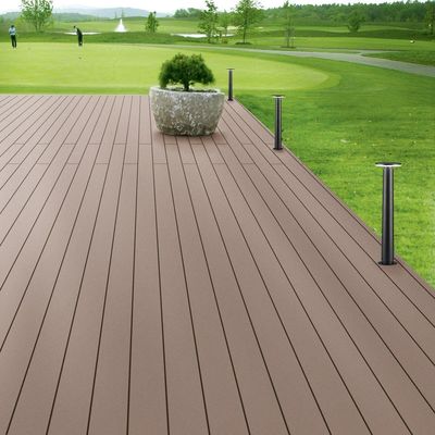 150*25mm di legno di cenere di plastica composita WPC di pavimentazione superiore per giardino / pavimenti esterni