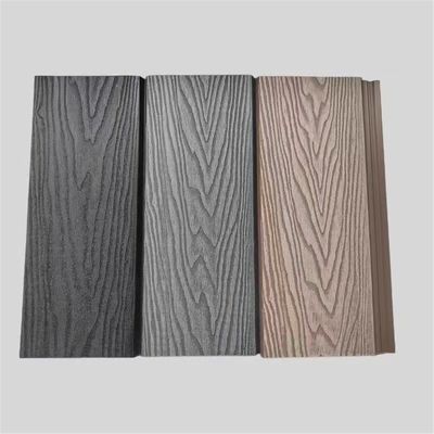 Recinzione esterna in legno di plastica composita WPC NY75 * 25 con modello di grano di legno