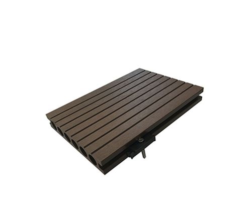 Decorazione di pavimenti esterni personalizzati 75mm*25mm Legno Plastica Composito WPC Decking NY75*25