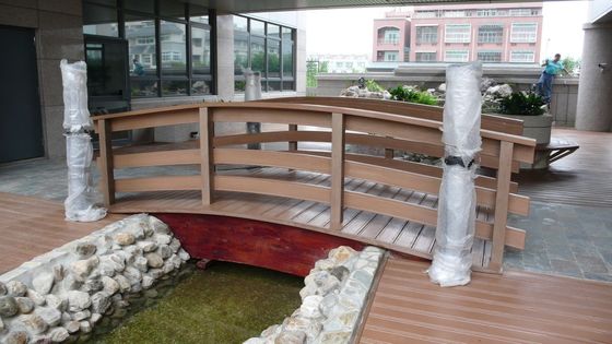 Decorazione di pavimenti esterni personalizzati 75mm*25mm Legno Plastica Composito WPC Decking NY75*25