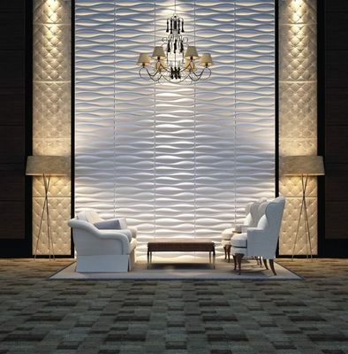 Pannello decorativo 3D per pareti per ufficio Materiali di isolamento termico e assorbimento acustico durevoli