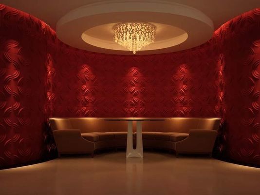 Tavola 3D di costruzione 500mmx500mm Assorbimento acustico del suono Materiale decorativo per pareti