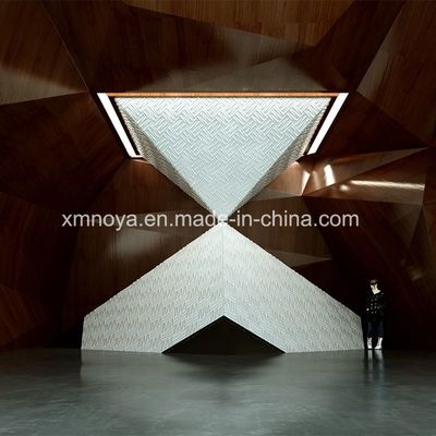 Pannello 3D Eco-Friendly E0 Acustico Isolamento acustico Tavola da parete per stile decorativo palestra