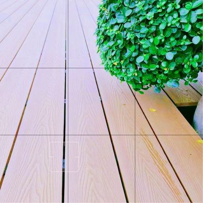 Pavimenti compositi in legno WPC marrone per giardini impermeabili