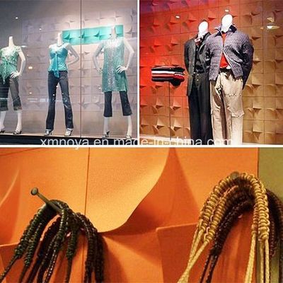 Utilizzo alberghiero Tavolo 3D Suono acustico Tavolo a parete in PVC ignifugo per negozi di mobili