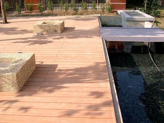 Scaffalature HS150*25-A a prova d'acqua per esterni in legno e plastica composito per decorazioni
