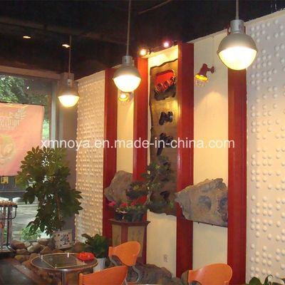 Hotpot Restaurante Decorazione murale Assorbimento acustico del suono Pannello 3D con bordo quadrato