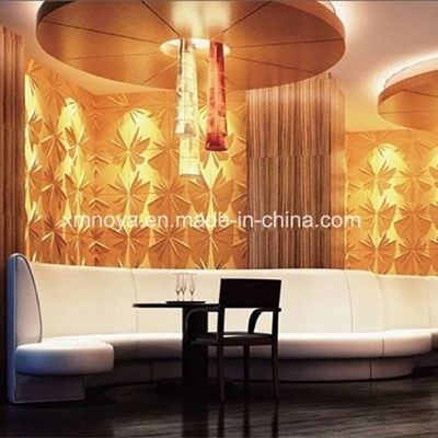 Hotpot Restaurante Decorazione murale Assorbimento acustico del suono Pannello 3D con bordo quadrato