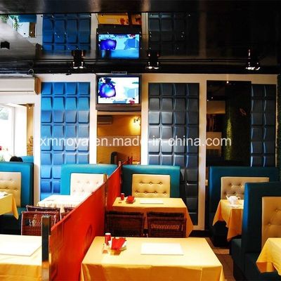 Hotpot Restaurante Decorazione murale Assorbimento acustico del suono Pannello 3D con bordo quadrato