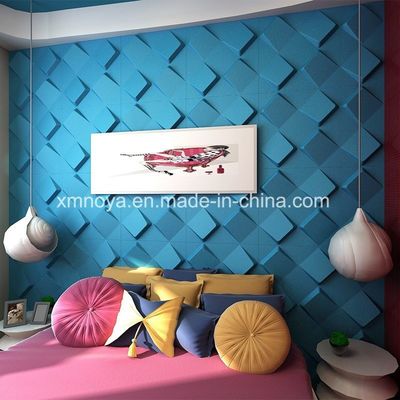 Pannello 3D personalizzato per decorazioni murali moderne in tonalità blu
