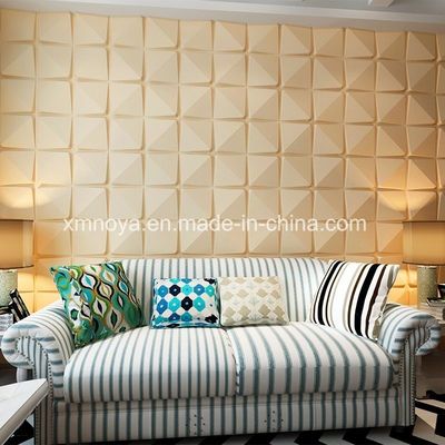 Pannelli murali ad assorbimento del suono a texture quadrate per la decorazione delle pareti