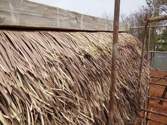 Decorazione giardino africano PVC Materiale Componente mattoni Rosso resistente al fuoco tetto di paglia