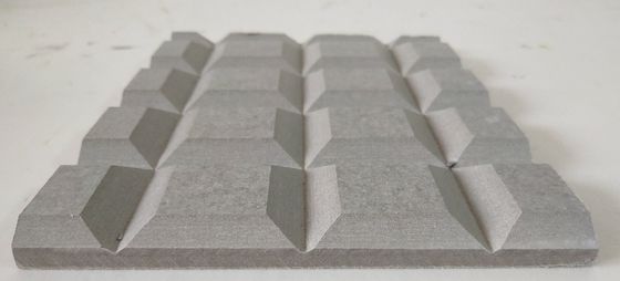 Fassata di cemento in fibra decorativa a fessura 3D per materiale resistente al calore