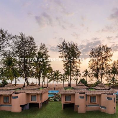 Componente materiale PVC ignifuge Simulazione sintetica artificiale piastrella di tetto di paglia