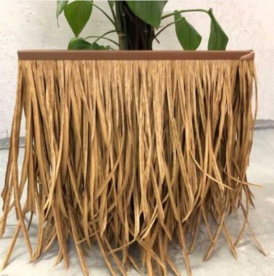 Piastrelle di tetto di paglia tropicale sintetiche ignifughe personalizzate per alberghi