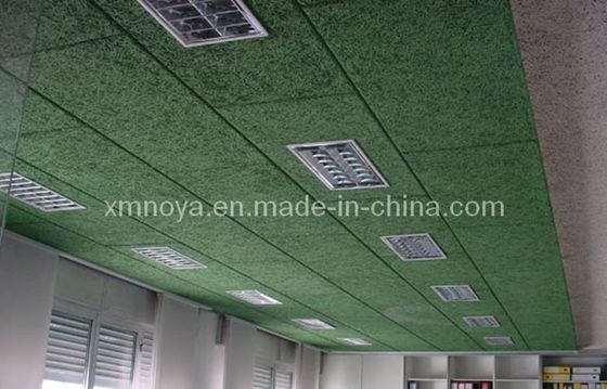 1200*2440mm Tavola assorbente del suono in lana di legno per la decorazione del soffitto di riduzione del rumore