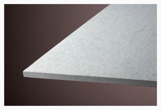 Tavola di cemento in fibra ignifuga per interni per pareti divisorie decorative in grigio e giallo chiaro