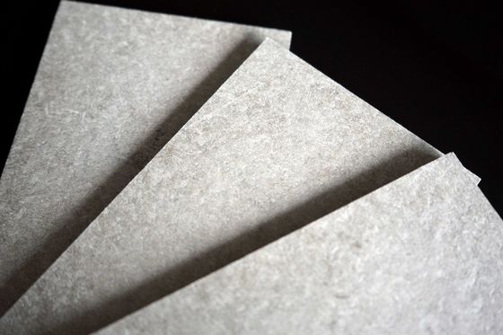 Pannello di cemento in fibra di colore grigio e giallo chiaro per rivestimenti murali o piastrelle di soffitto ad alta resistenza