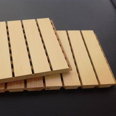 600*600 pannello di legno a prova di fuoco acustico ad assorbimento del suono per materiale di decorazione muraria