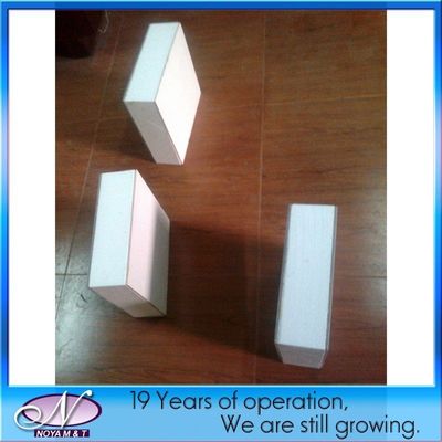 pannello sandwich in polimero composito bianco opale per isolamento acustico strutturale
