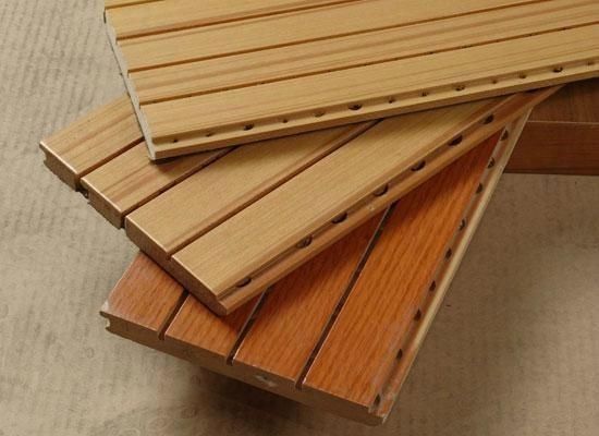 600*600 Quadratura di bordo a prova di fuoco Acustico pannello di parete in legno MDF per la decorazione degli interni