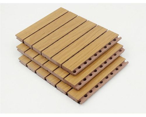 Tavola di legno micro-perforata acustica per pareti decorative con bordo quadrato DSC 9994