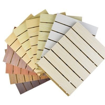 Tavola di legno micro-perforata acustica per pareti decorative con bordo quadrato DSC 9994