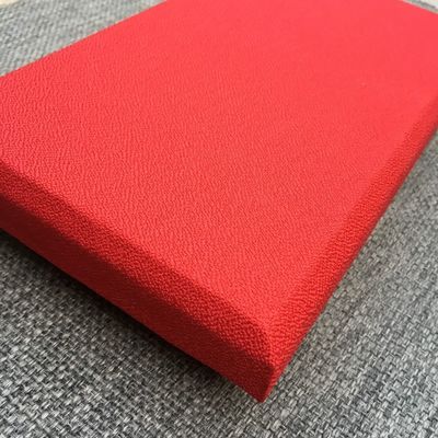 Decorazione della sala riunioni bordo quadrato fibra di vetro pannello acustico per pareti grado B2 ignifugo
