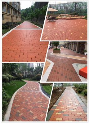 Piastrelle per pavimenti che resistono alla prova del tempo con pavimentazione in blocchi permeabili ripetuti
