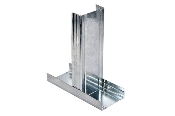 Profili di metallo galvanizzato per materiale di pareti divisorie non perforato