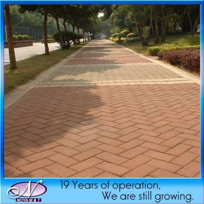 Slab Stone Form Acqua permeabile mattoni per via d'ingresso e passeggiata Rosso/giallo in design