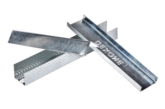 Canali di strisce 50*35/70*35/73*36mm Profili metallici di costruzione a pareti secche galvanizzati leggeri